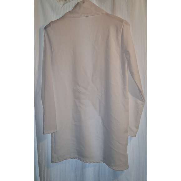 SIMPLICITY by Azul Women's White Waterfall Drape Cardigan Jacket 1X - Picture 2 of 3